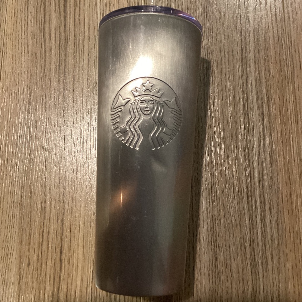 Starbucks 2025 Silver‎ Stainless Steel Tumbler - 24 oz (Minor Details)